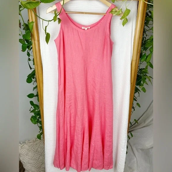 EILEEN FISHER IRISH LINEN CORAL WATERMELON MULTI STYLE TIE DRESS - threedaughtersproperties.com EILEEN FISHER IRISH LINEN CORAL WATERMELON MULTI STYLE TIE DRESS - threedaughtersproperties.com